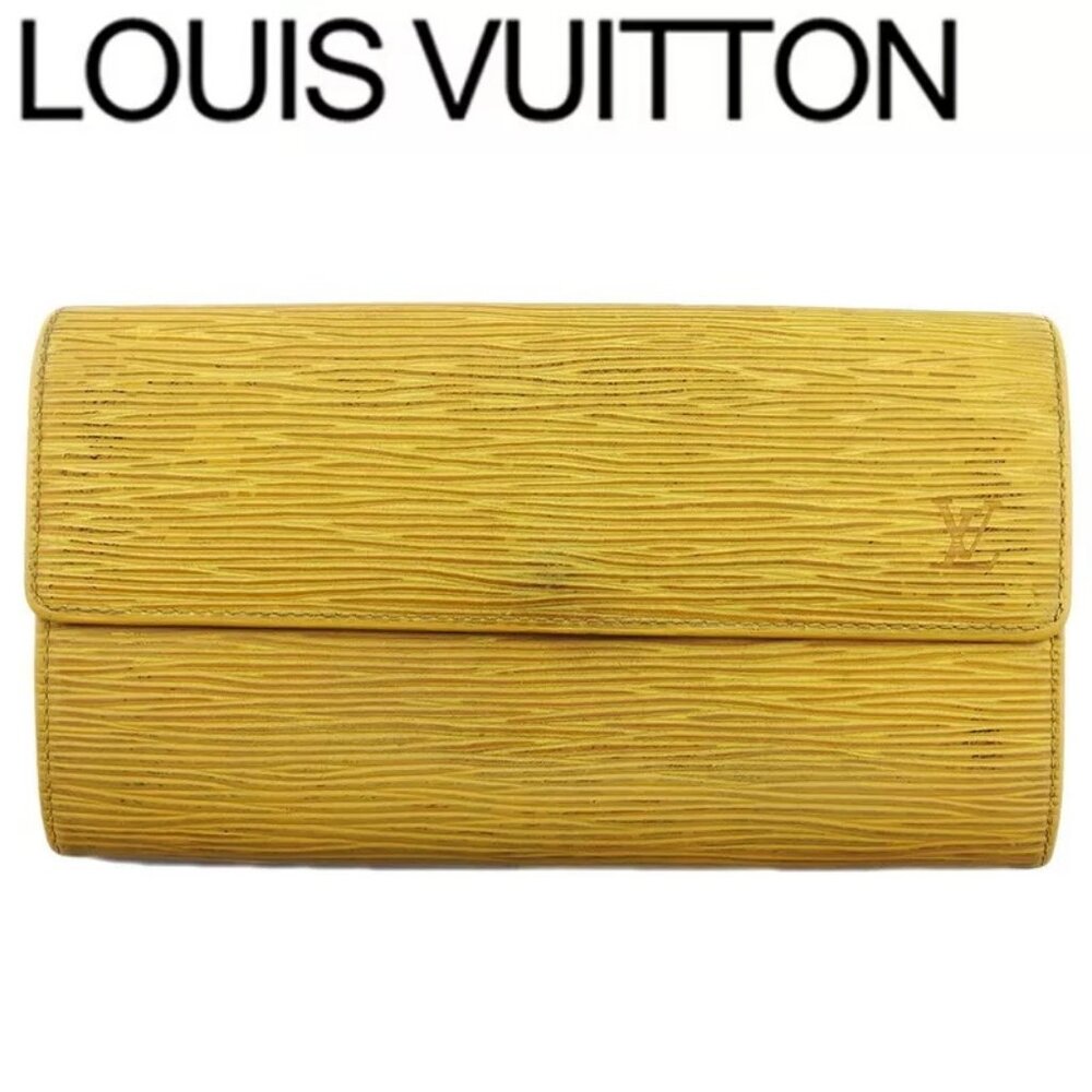LOUIS VUITTON Long Wallet Epi Tassiri Epi Leather Authentic Used